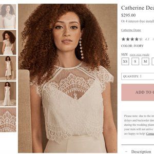 Bhldn Itala topper